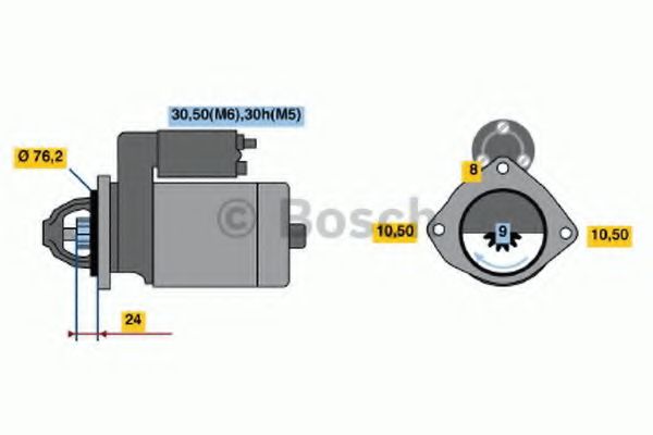 Стартер BOSCH 0 986 012 620