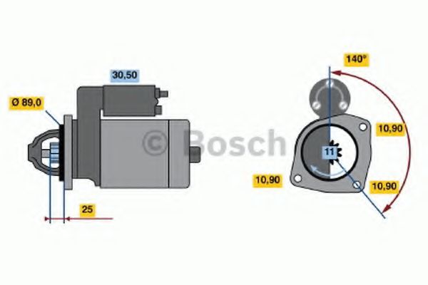 Стартер BOSCH 0 986 012 680