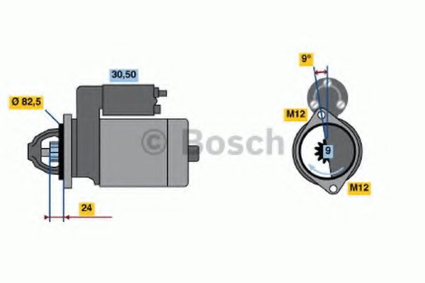 Стартер BOSCH 0 986 013 140
