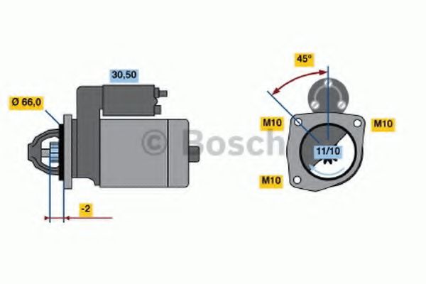 Стартер BOSCH 0 986 013 240