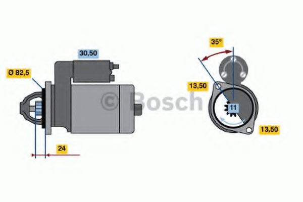 Стартер BOSCH 0 986 017 970