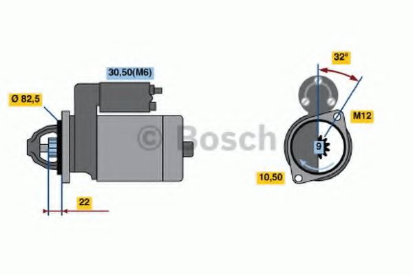 Стартер BOSCH 0 986 017 920