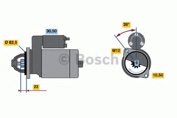 Стартер BOSCH 0 986 016 890