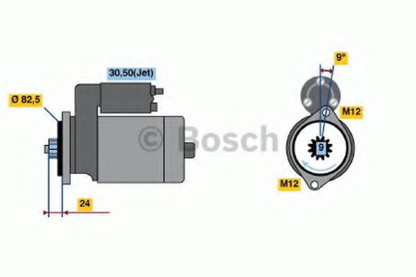 Стартер BOSCH 0 986 018 380