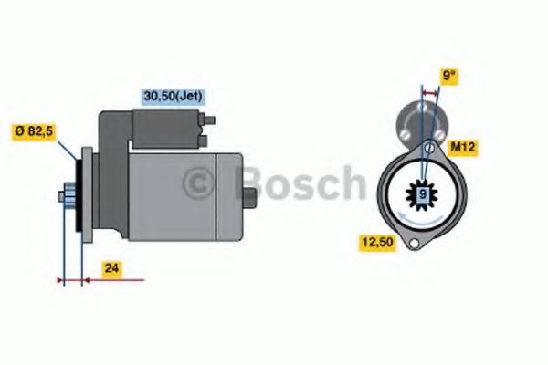 Стартер BOSCH 0 986 018 940
