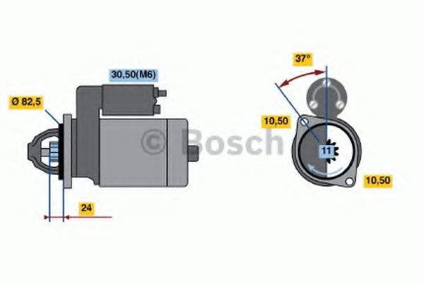 Стартер BOSCH 0 986 019 860