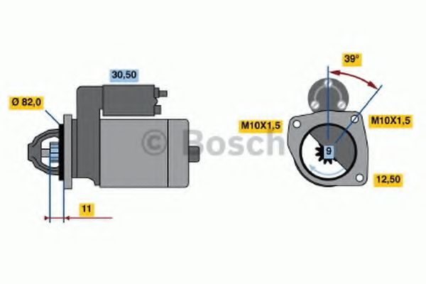 Стартер bosch 0 986 019 910