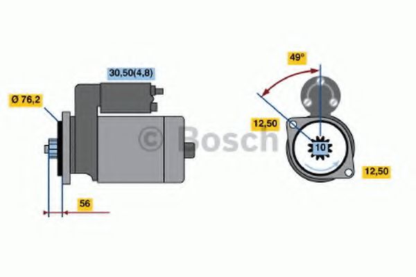 Стартер BOSCH 0 986 020 220