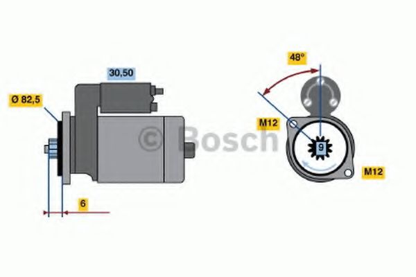 Стартер BOSCH 0 986 020 370