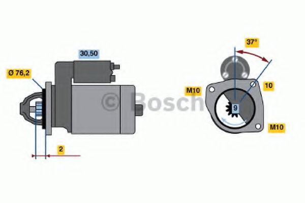 Стартер BOSCH 0 986 020 860