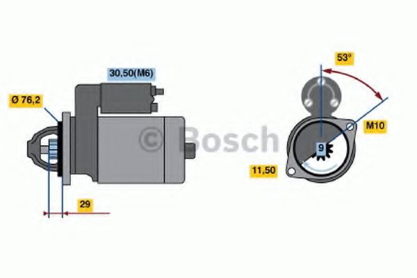 Стартер BOSCH 0 986 020 890