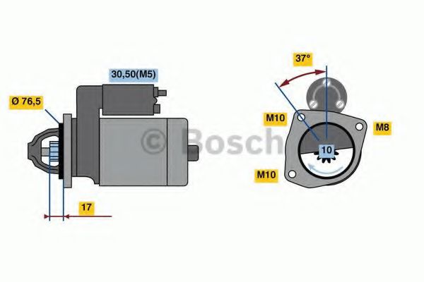 Стартер BOSCH 0 986 023 530