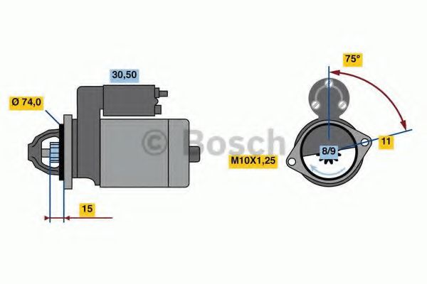 Стартер BOSCH 0 986 023 550