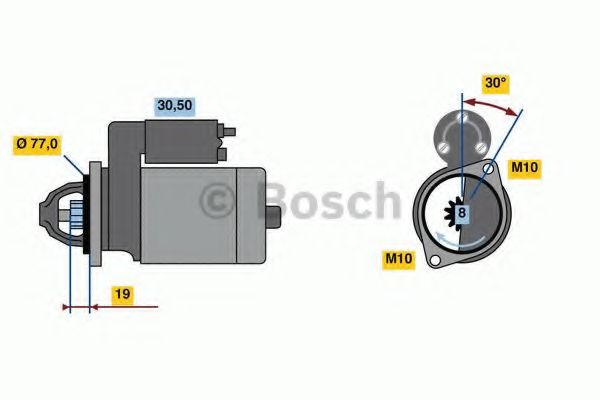 Стартер BOSCH 0 986 023 600
