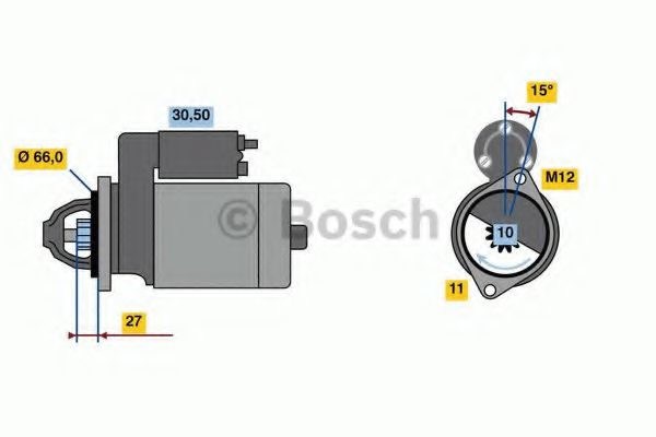 Стартер BOSCH 0 986 024 010