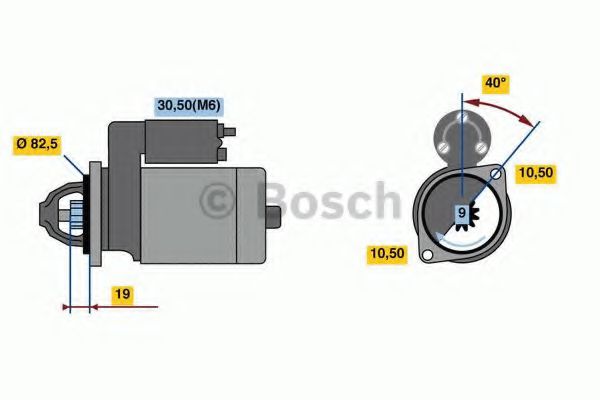 Стартер BOSCH 0 986 024 090