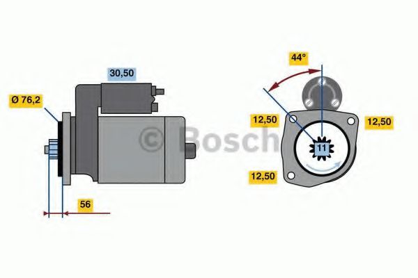 Стартер BOSCH 0 986 024 100