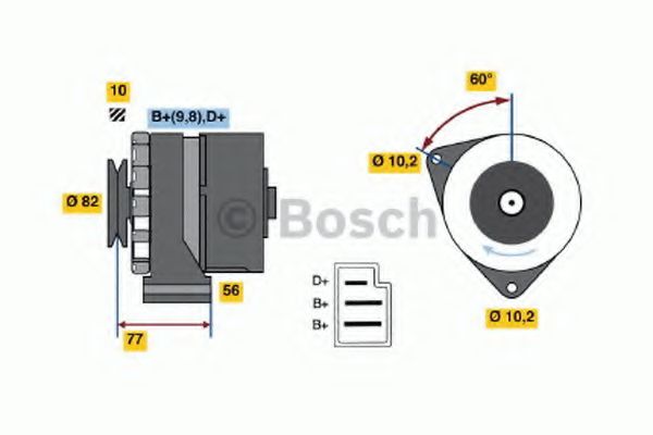 Генератор BOSCH 0 986 030 720