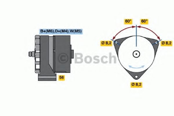 Генератор bosch 0 986 031 260