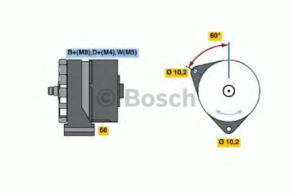 Генератор BOSCH 0 986 034 070