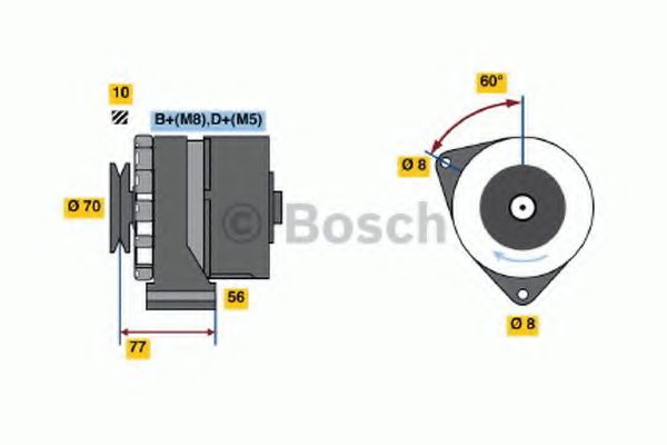 Генератор BOSCH 0 986 034 110