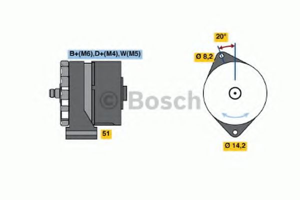 Генератор BOSCH 0 986 034 370