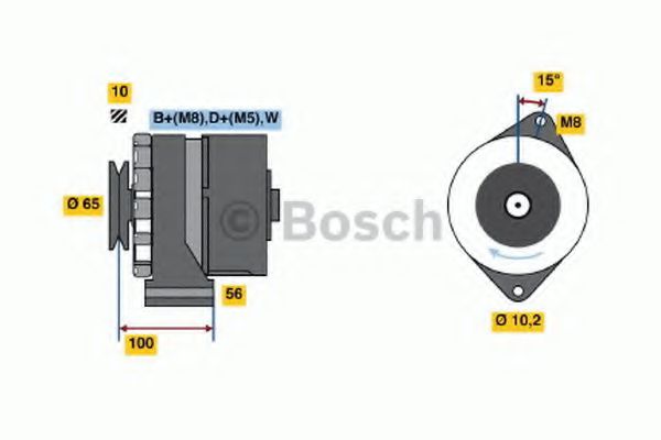 Генератор BOSCH 0 986 036 790