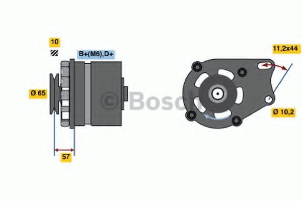Генератор BOSCH 0 986 035 641