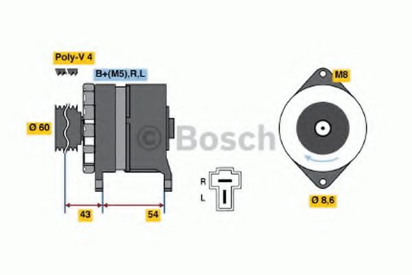 Генератор bosch 0 986 036 441