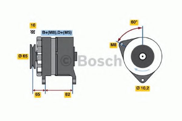 Генератор BOSCH 0 986 036 660