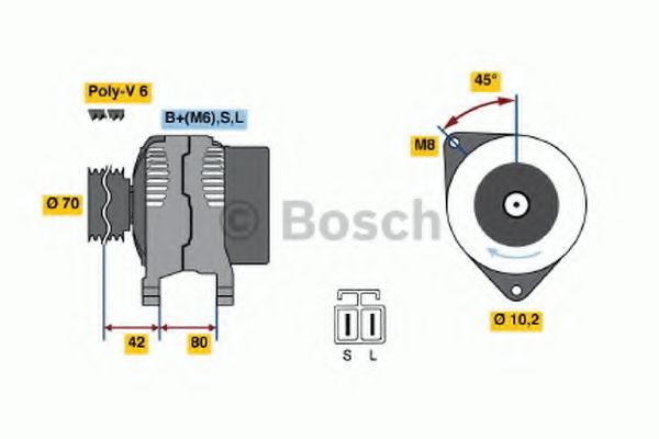Генератор bosch 0 986 037 071