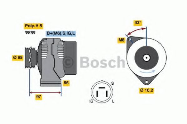 Генератор bosch 0 986 038 591