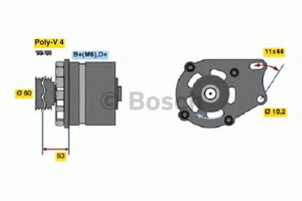 Генератор BOSCH 0 986 038 621