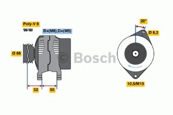 Генератор BOSCH 0 986 038 740