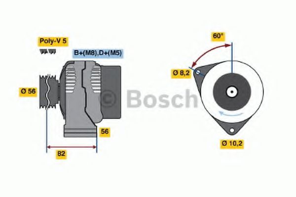 Генератор BOSCH 0 986 038 771