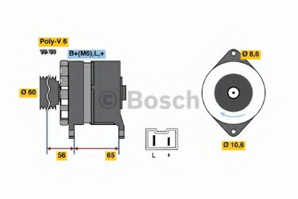 Генератор BOSCH 0 986 038 851