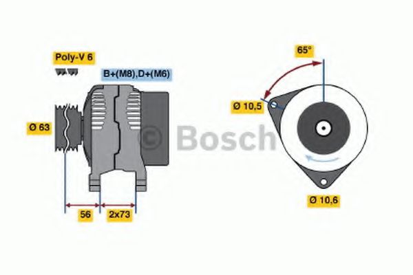 Генератор BOSCH 0 986 039 220