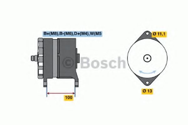 Генератор BOSCH 0 986 039 260