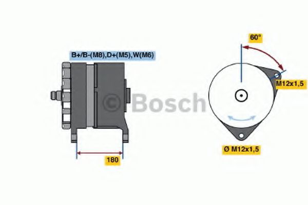 Генератор BOSCH 0 986 046 550