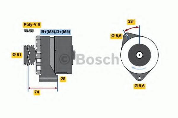 Генератор bosch 0 986 039 620