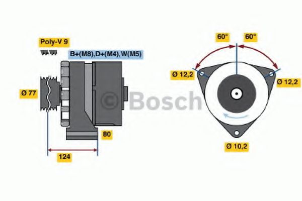 Генератор BOSCH 0 986 039 790