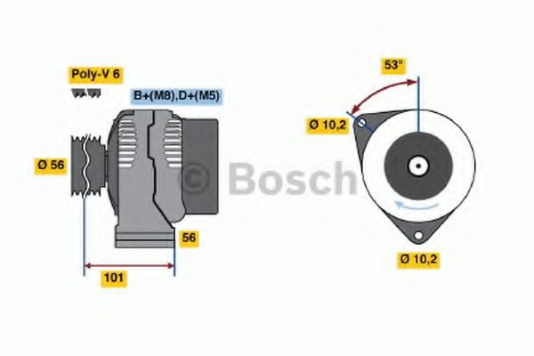 Генератор BOSCH 0 986 039 860