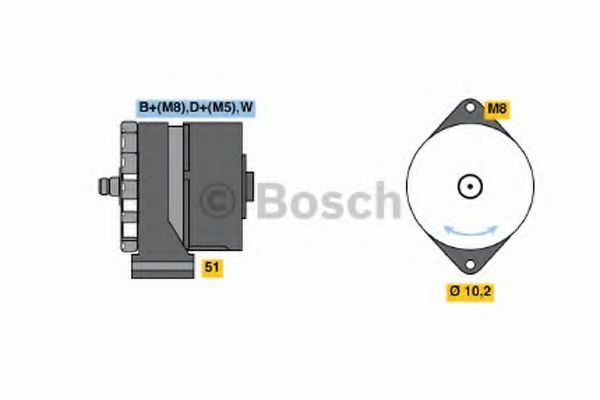 Генератор BOSCH 0 986 040 280