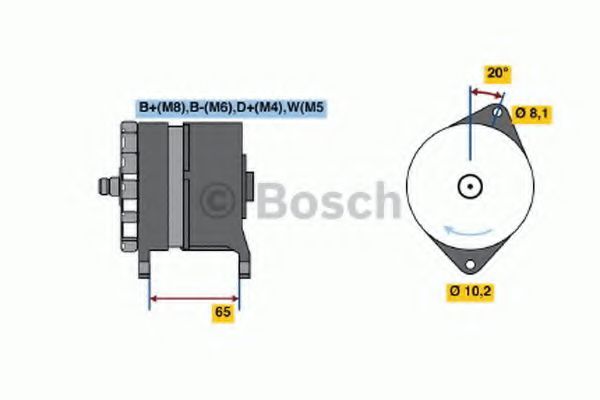 Генератор BOSCH 0 986 042 350