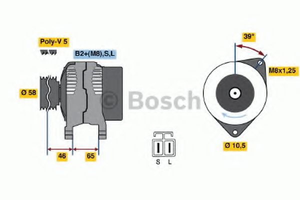 Генератор BOSCH 0 986 042 680