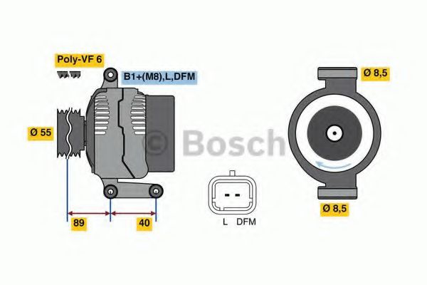 Генератор BOSCH 0 986 042 720