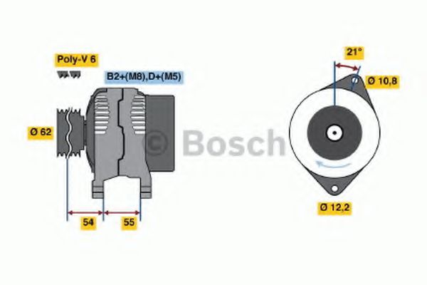 Генератор BOSCH 0 986 042 780