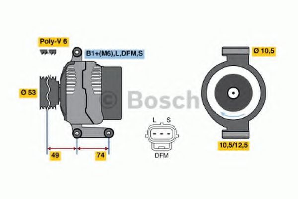 Генератор BOSCH 0 124 415 016