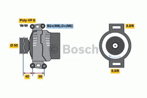 Генератор BOSCH 0 986 043 660
