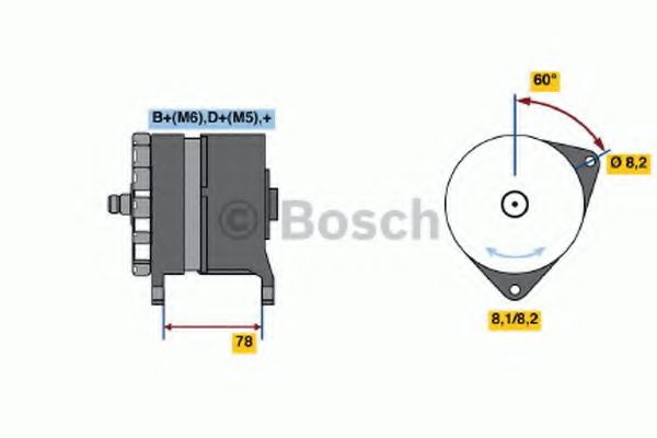 Генератор bosch 0 986 044 711